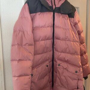 Kari Traa Pink Rong Down Jacket Parka with Hood